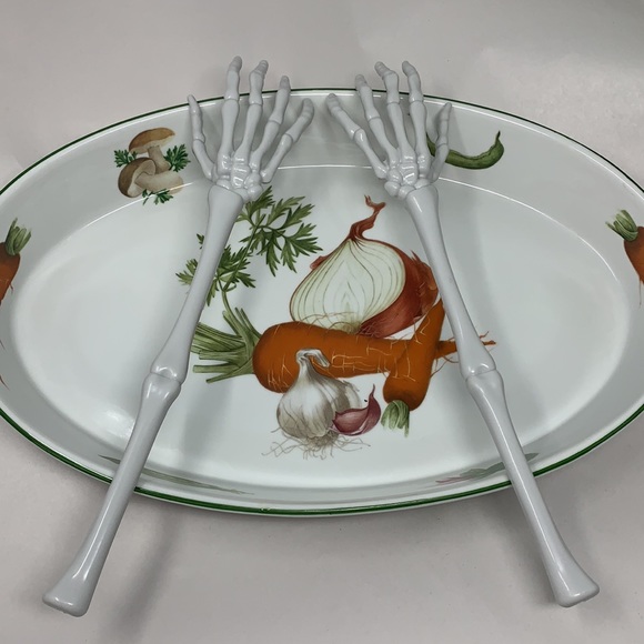 gii Other - 13” salad 🥗 TONGS kitchen utensils creepy hands Halloween decor goth props new